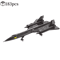SR71 Blackbird Spy Plane Building Blocks Military Aircraft MOC STEM Model Kit 4
