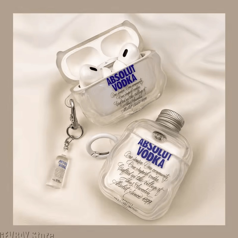 Vodka Bottle AirPods Case 3D Silicone Protective Cover AirPods 4 Pro 2 3rd Gen 0