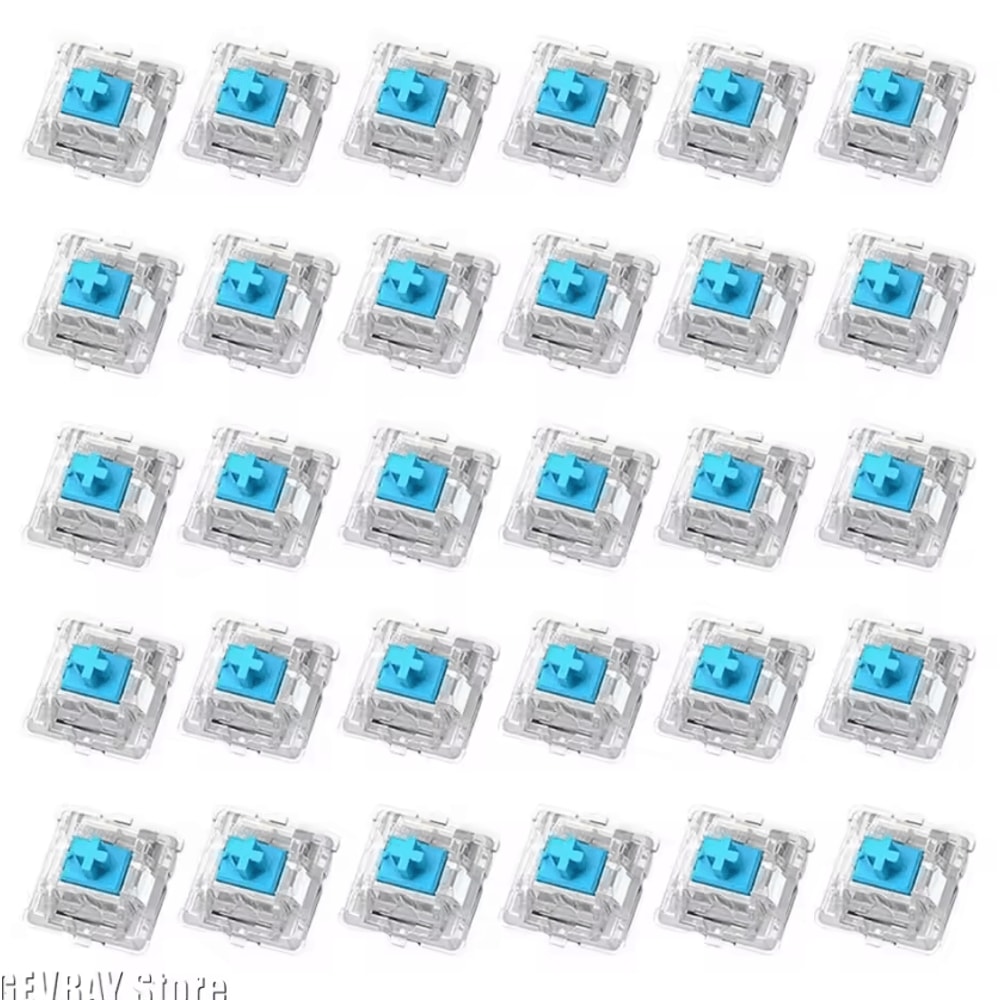 30PCS Tactile Mechanical Keyboard Switch Set 2Pin DIY Replacement Clicker Kit 0