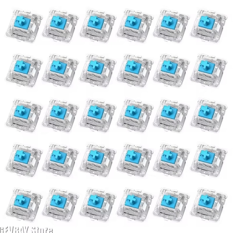 30PCS Tactile Mechanical Keyboard Switch Set 2Pin DIY Replacement Clicker Kit 0