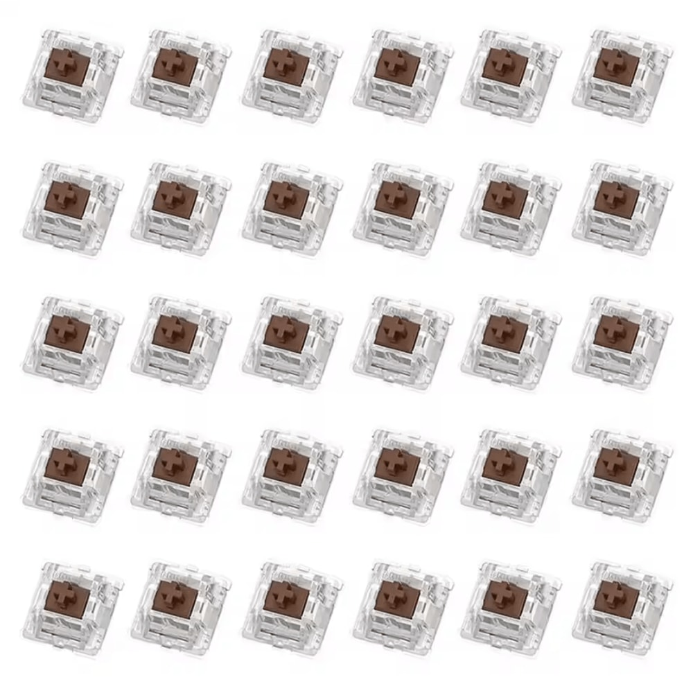 30PCS Tactile Mechanical Keyboard Switch Set 2Pin DIY Replacement Clicker Kit 2