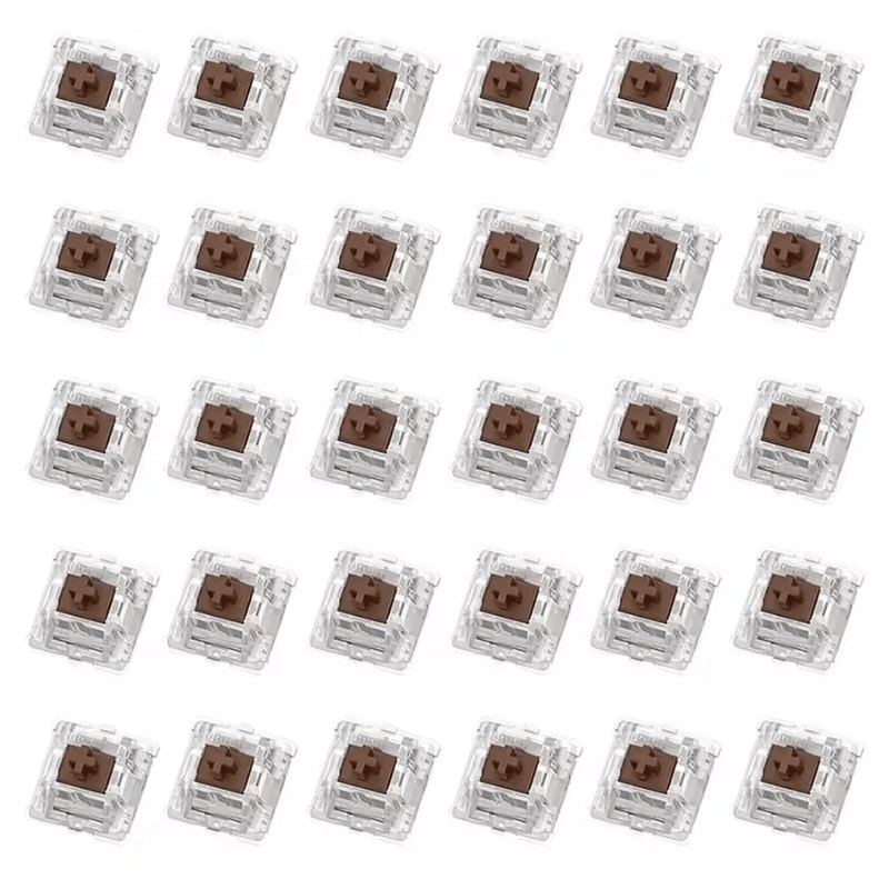 30PCS Tactile Mechanical Keyboard Switch Set 2Pin DIY Replacement Clicker Kit 2