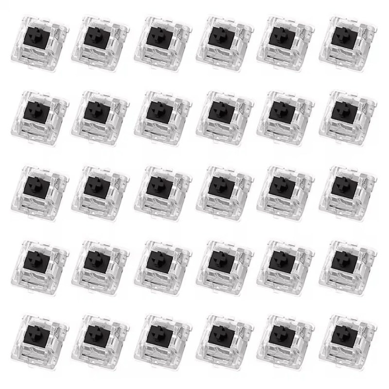 30PCS Tactile Mechanical Keyboard Switch Set 2Pin DIY Replacement Clicker Kit 4