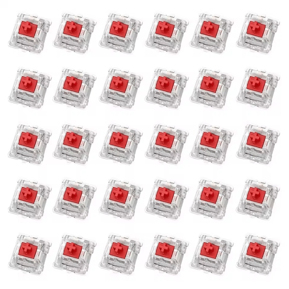 30PCS Tactile Mechanical Keyboard Switch Set 2Pin DIY Replacement Clicker Kit 5