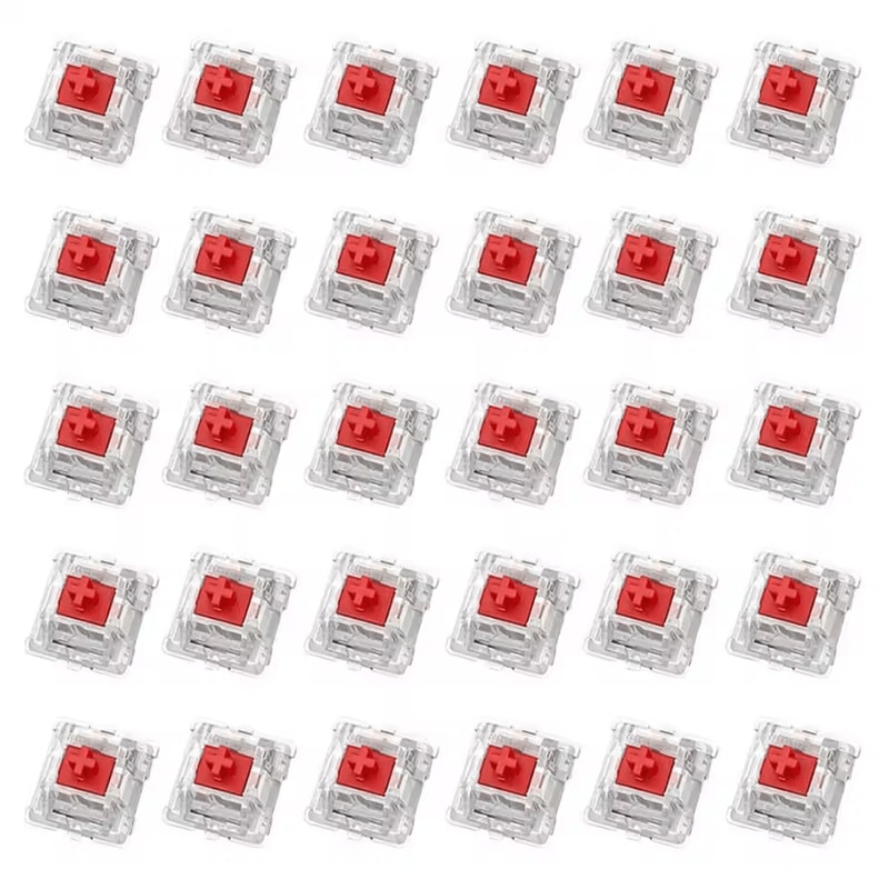 30PCS Tactile Mechanical Keyboard Switch Set 2Pin DIY Replacement Clicker Kit 5