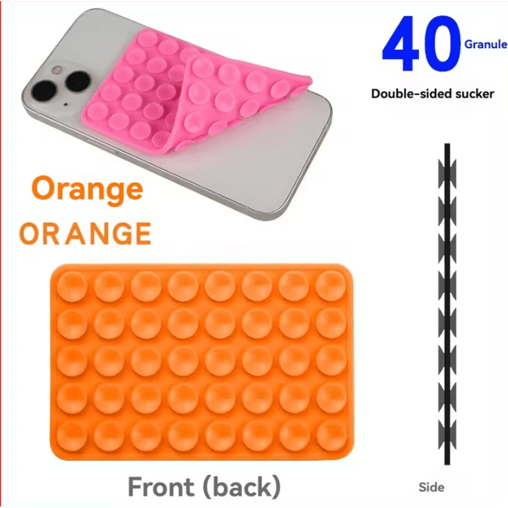 Silicone Suction Cup Phone Stand DoubleSided HandsFree Grip Pad 3