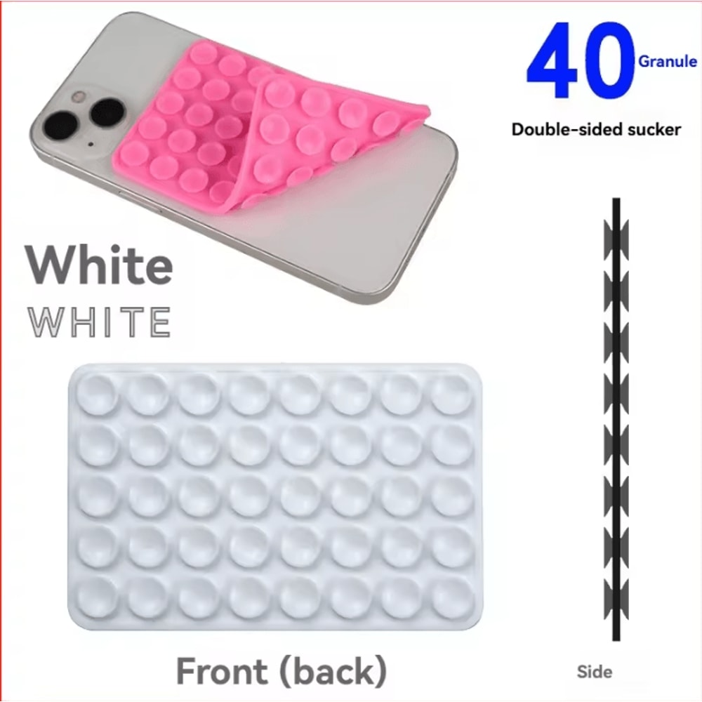 Silicone Suction Cup Phone Stand DoubleSided HandsFree Grip Pad 4