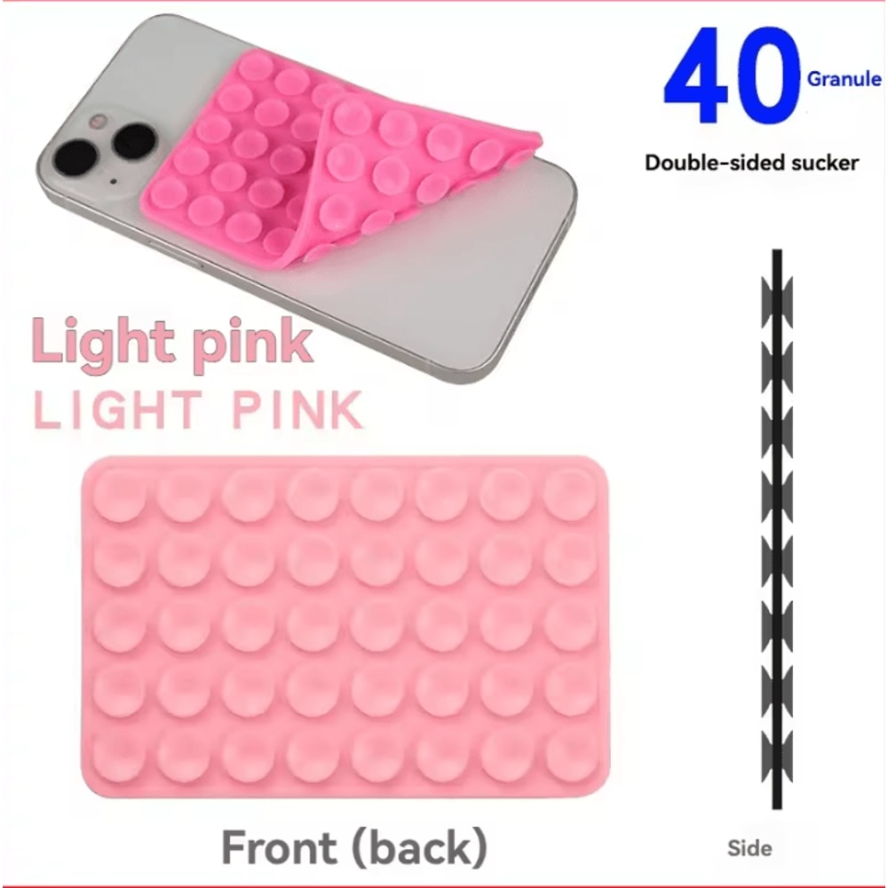 Silicone Suction Cup Phone Stand DoubleSided HandsFree Grip Pad 5