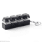 RGB 4Key Keyboard Fidget Toy Clicky Stress Relief Keychain With LED Lights 2