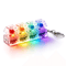 RGB 4Key Keyboard Fidget Toy Clicky Stress Relief Keychain With LED Lights 4