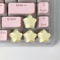 Cute Translucent Star Keycaps Set 4PCS Aesthetic Mechanical Keyboard Caps 1