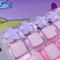 Cute Translucent Star Keycaps Set 4PCS Aesthetic Mechanical Keyboard Caps 5