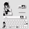 Reze Anime PBT Keycaps Set Chainsaw Man Cherry Profile Mechanical Keyboard Caps 0
