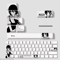 Reze Anime PBT Keycaps Set Chainsaw Man Cherry Profile Mechanical Keyboard Caps 0