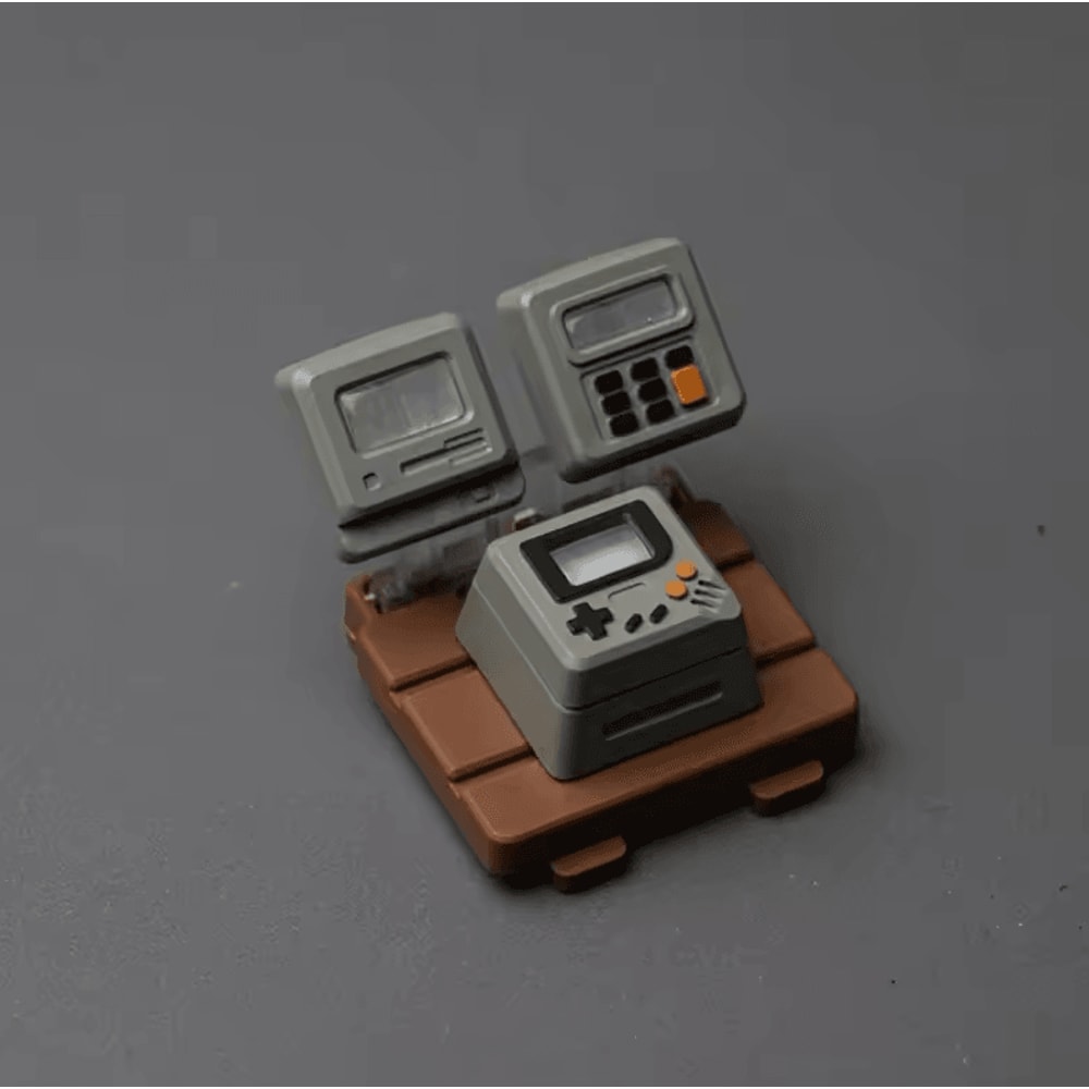 Retro Transparent Game Console Keycap Set 3in1 Creative Mechanical Keyboard Caps 8