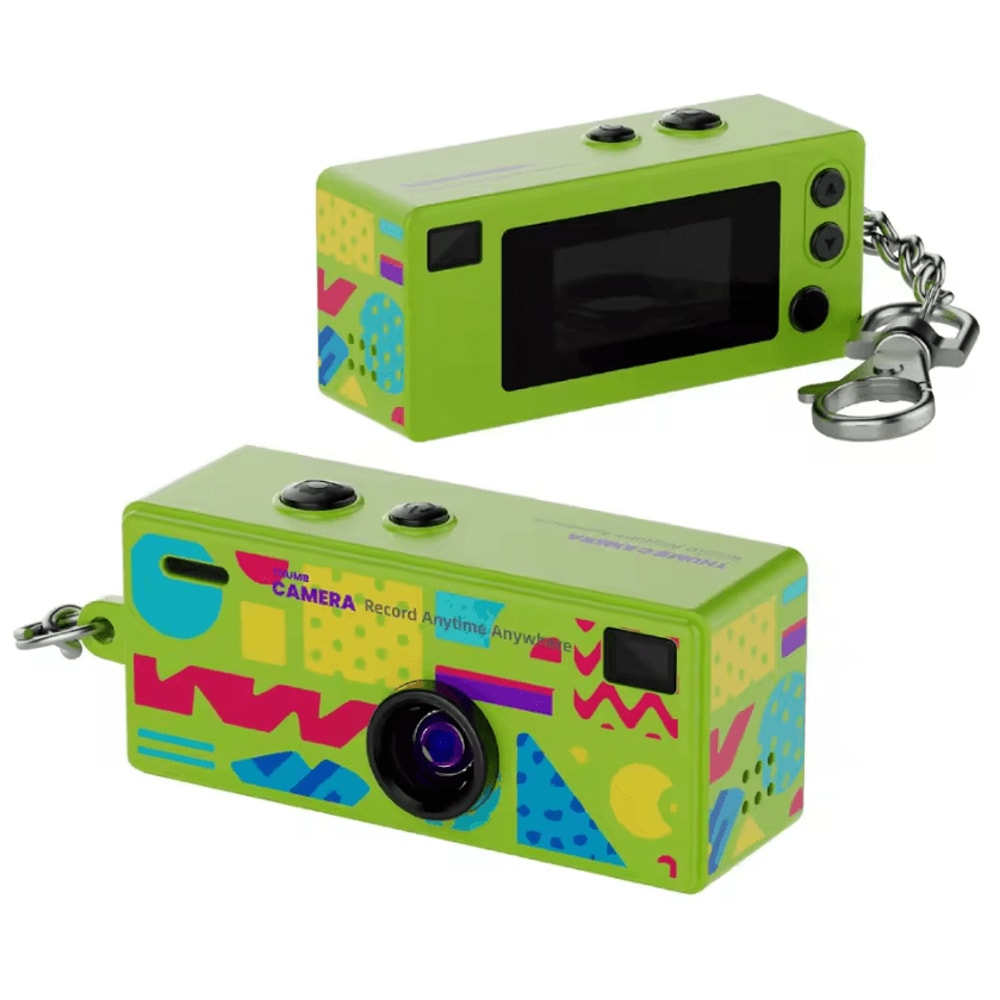 Retro 1984 Mini Keychain Camera Portable CCD Thumb Digital Camera 9