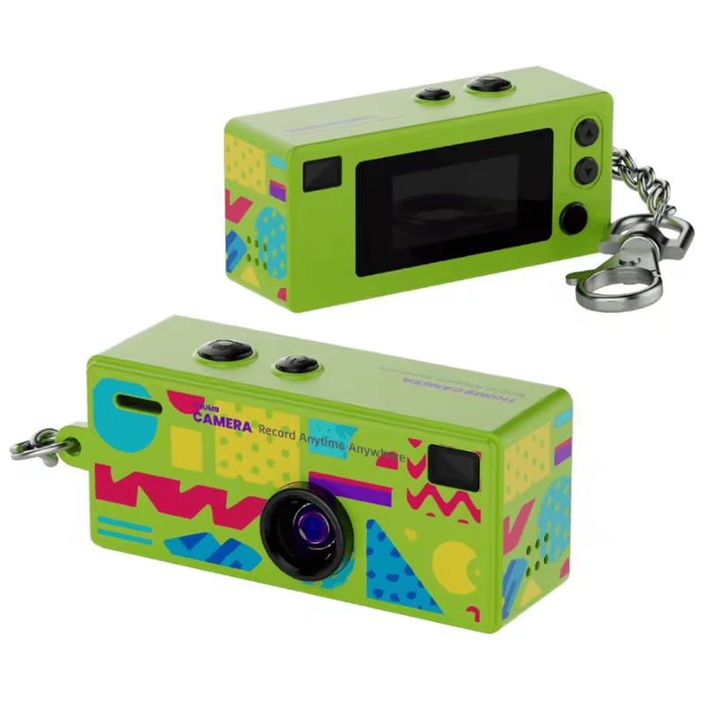 Retro 1984 Mini Keychain Camera Portable CCD Thumb Digital Camera 9