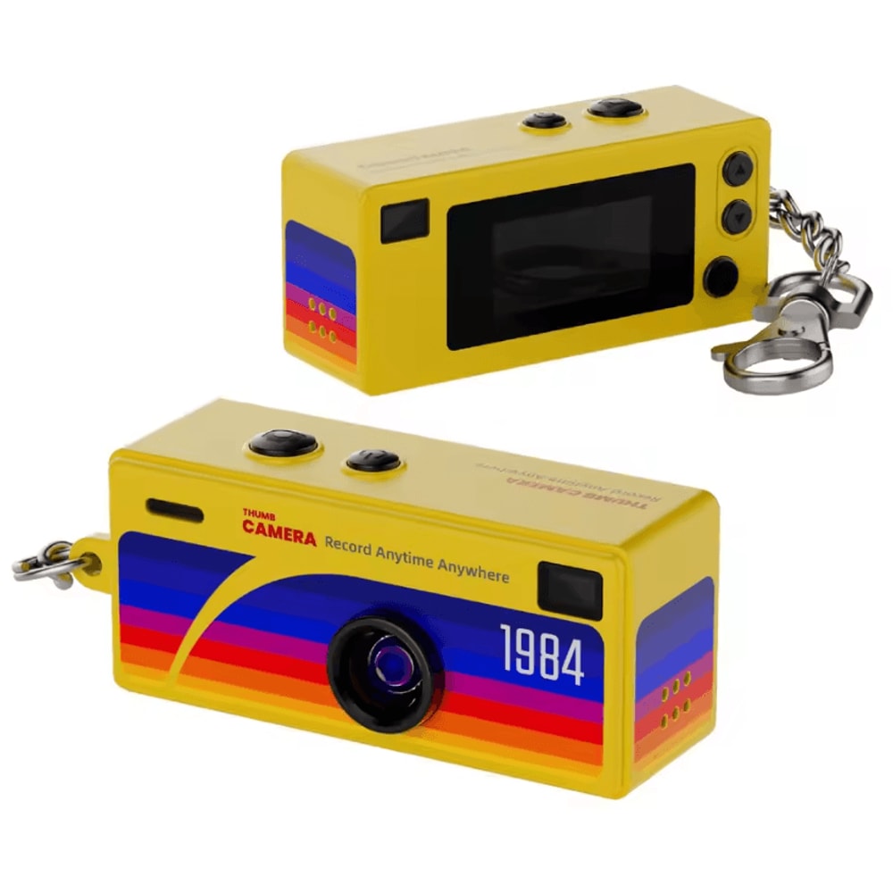 Retro 1984 Mini Keychain Camera Portable CCD Thumb Digital Camera 2