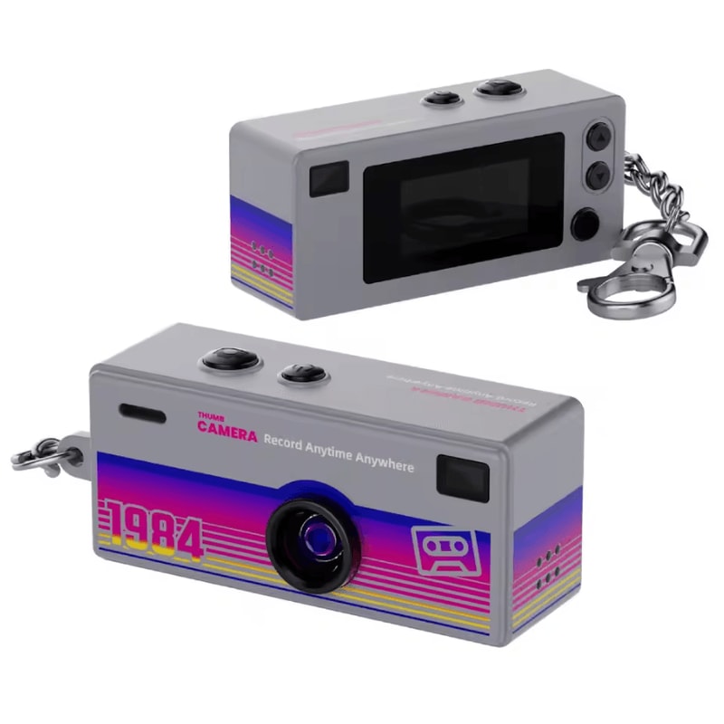 Retro 1984 Mini Keychain Camera Portable CCD Thumb Digital Camera 6