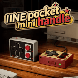 iine pocket mini bluetooth game controller – multi-function mobile gamepad & remote