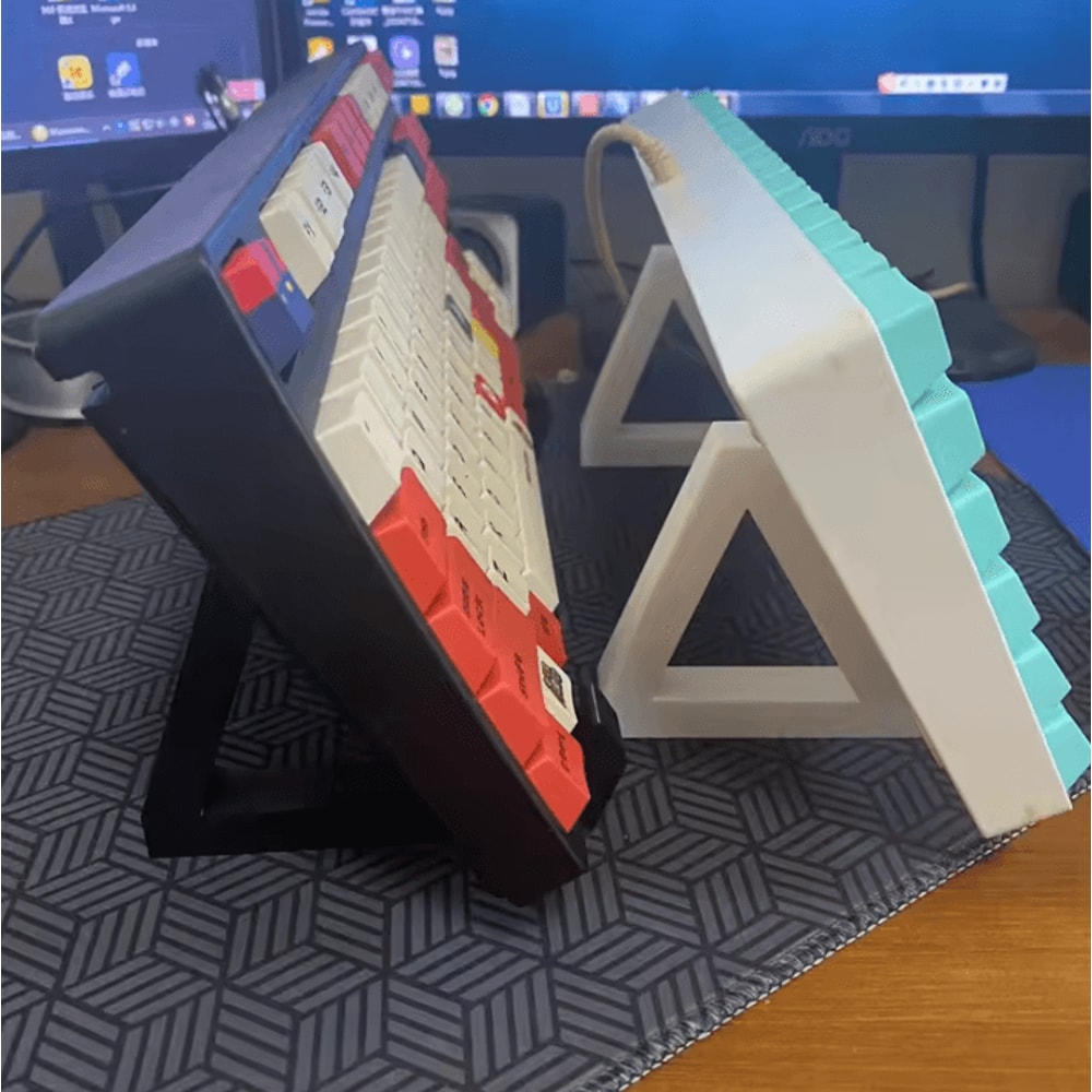3D Printed Mechanical Keyboard Display Stand SingleLayer Desktop Storage Rack 0