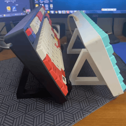 3d printed mechanical keyboard display stand – single-layer desktop storage rack