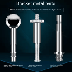 3/8 to 1/4 metal ball head adapter – microphone boom arm mount connector