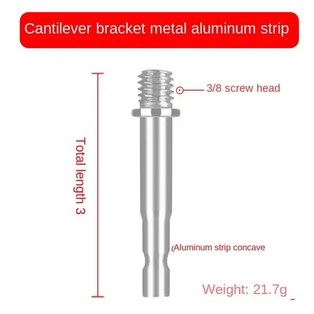 38 To 14 Metal Ball Head Adapter Microphone Boom Arm Mount Connector 1