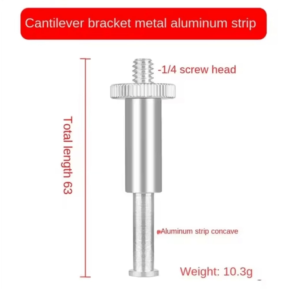 38 To 14 Metal Ball Head Adapter Microphone Boom Arm Mount Connector 2