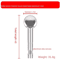 38 To 14 Metal Ball Head Adapter Microphone Boom Arm Mount Connector 3