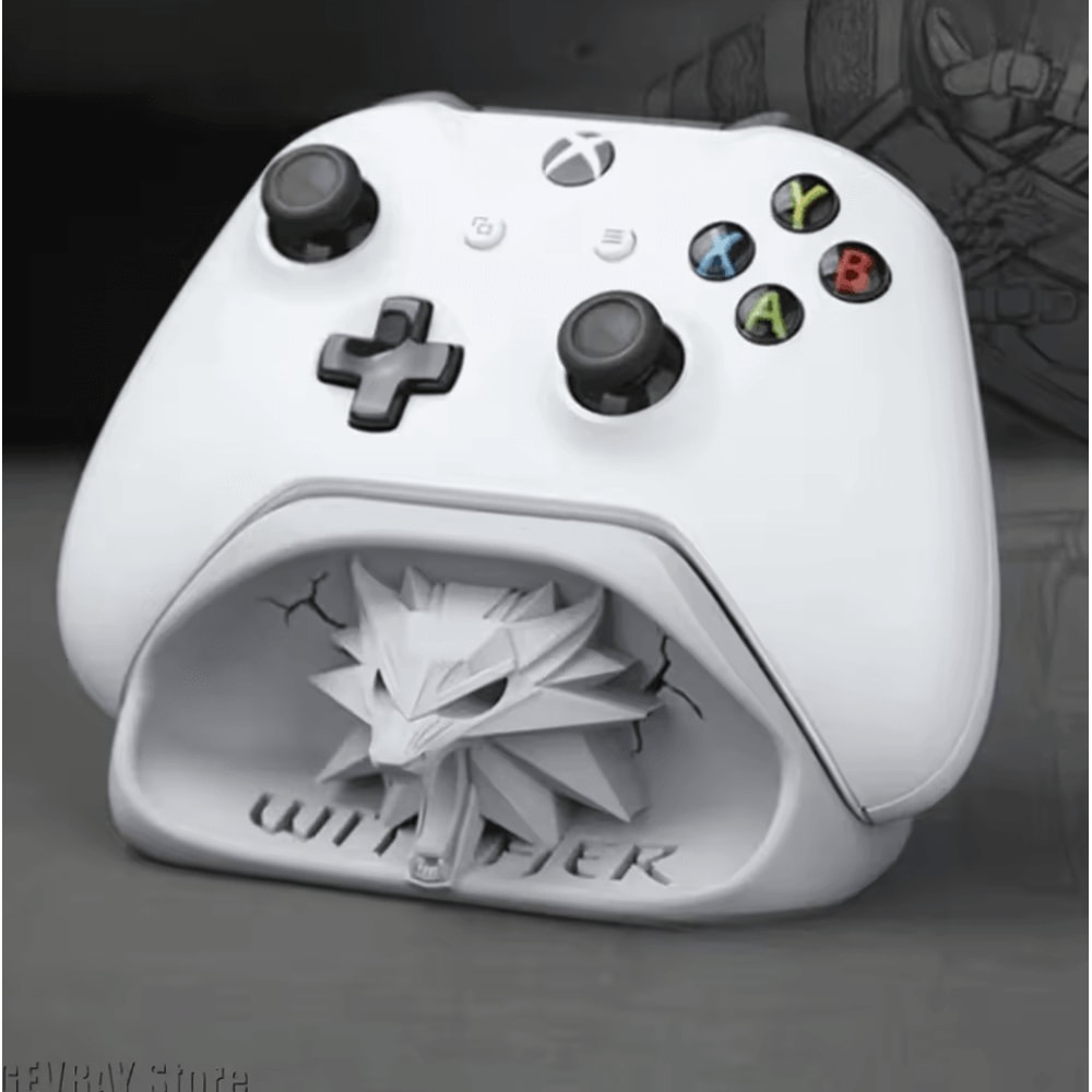 Wizard Wolf Head Controller Stand Gaming Display Base Desk Organizer 0