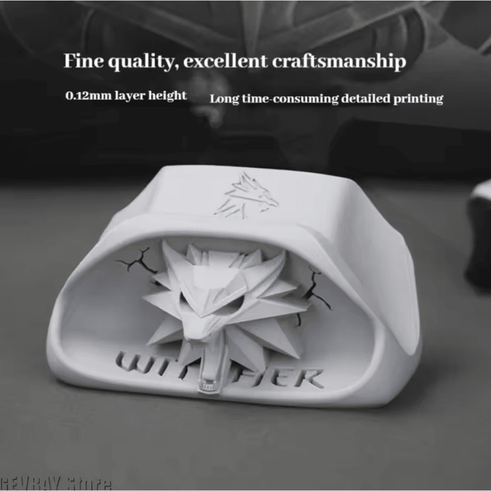 Wizard Wolf Head Controller Stand Gaming Display Base Desk Organizer 1