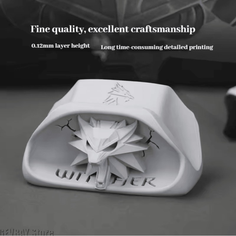 Wizard Wolf Head Controller Stand Gaming Display Base Desk Organizer 1