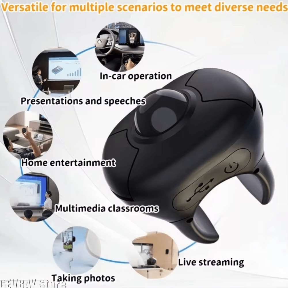 Trackball Finger Ring Mouse DualMode Bluetooth 24G Wireless Remote Controller 0