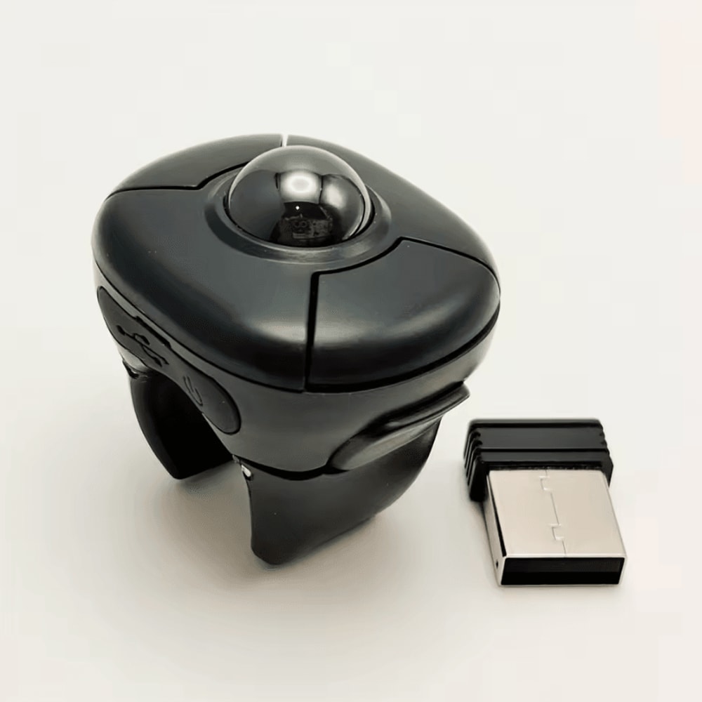 Trackball Finger Ring Mouse DualMode Bluetooth 24G Wireless Remote Controller 5