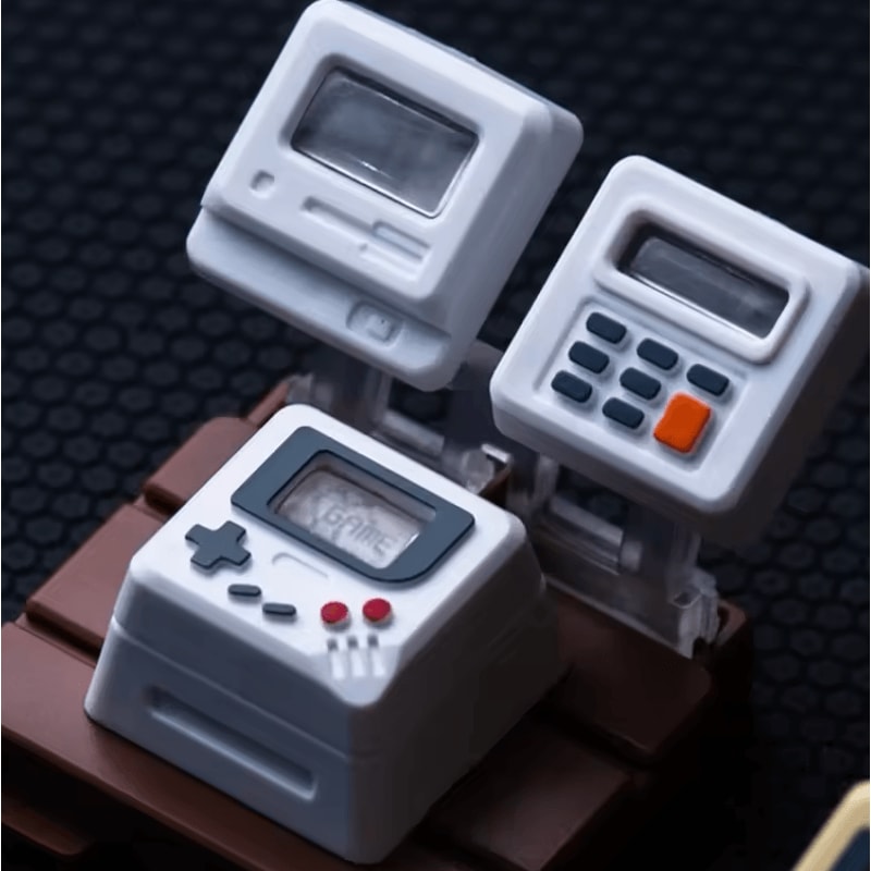 K04 Retro Transparent Keycap Set 3in1 Cute Game Console Mechanical Keyboard Caps 3