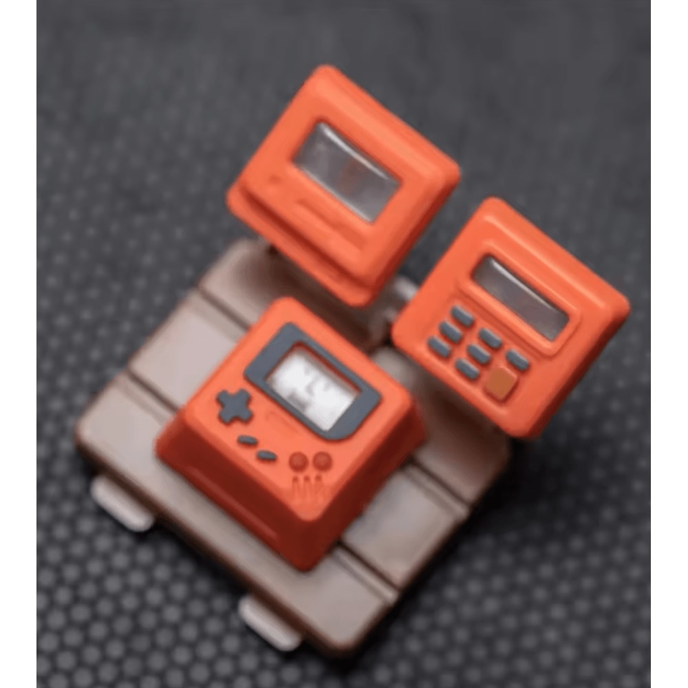 K04 Retro Transparent Keycap Set 3in1 Cute Game Console Mechanical Keyboard Caps 5