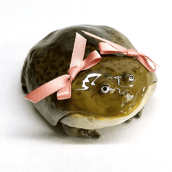 cute frog airpods case – handmade pink bow cartoon earphone cover