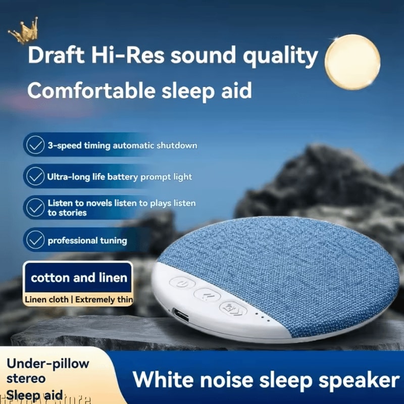 SleepSync Pro Bluetooth Pillow Speaker With White Noise Timer 1