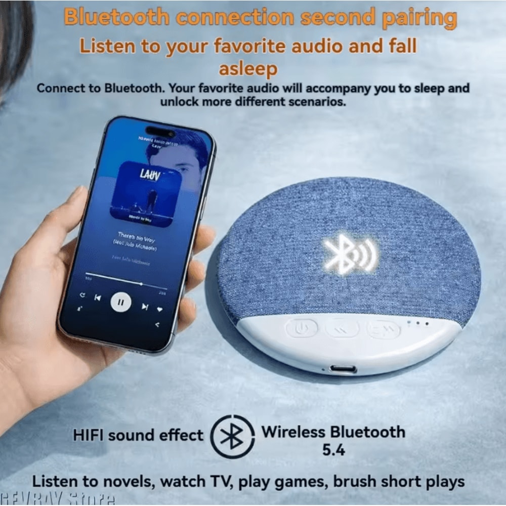 SleepSync Pro Bluetooth Pillow Speaker With White Noise Timer 3
