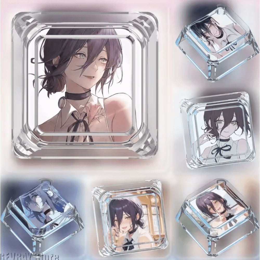 Reze Anime Keycap 1U Cute Chainsaw Man Artisan Mechanical Keyboard Keycap 0
