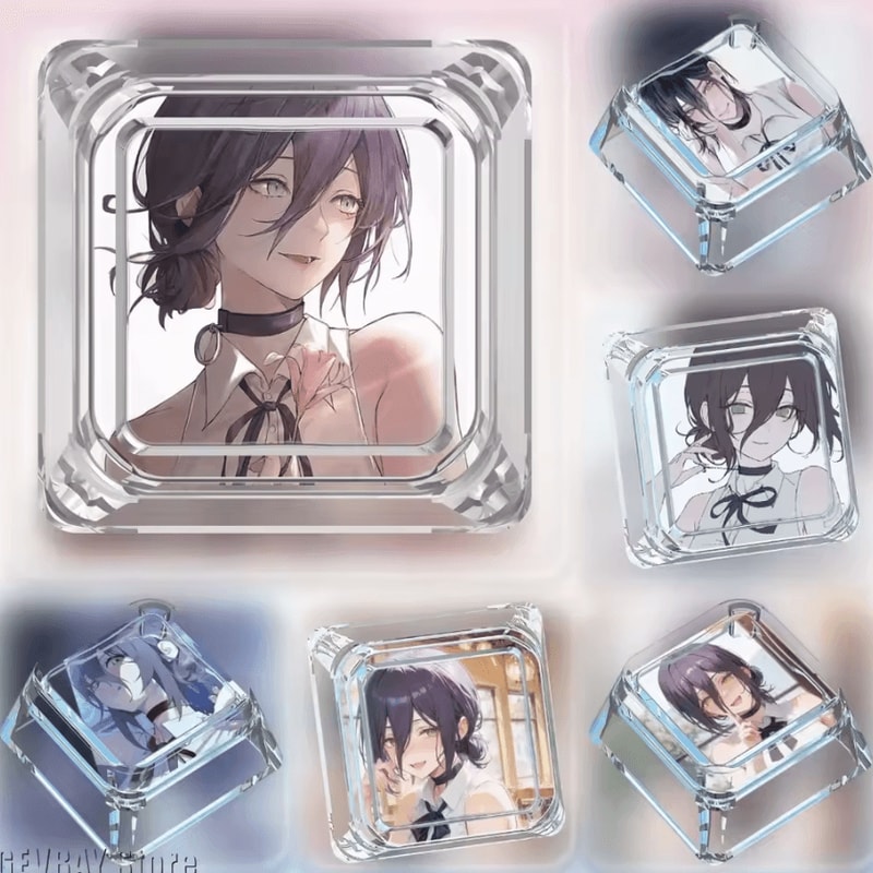 Reze Anime Keycap 1U Cute Chainsaw Man Artisan Mechanical Keyboard Keycap 0