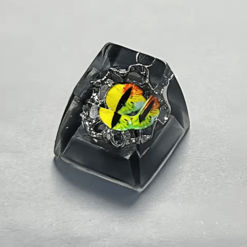 Evil Eye Artisan Resin Keycap 3D Halloween Custom Mechanical Keyboard Keycap 5