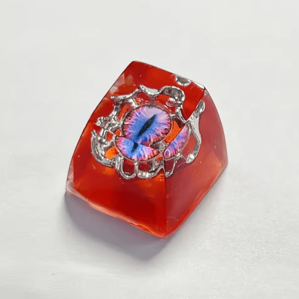 Evil Eye Artisan Resin Keycap 3D Halloween Custom Mechanical Keyboard Keycap 8