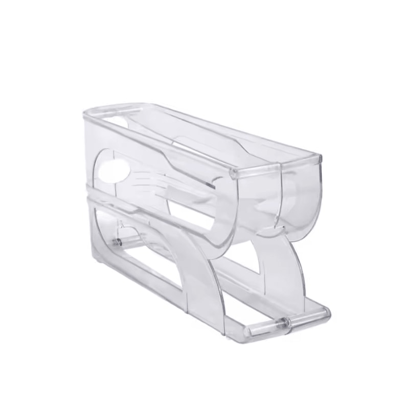 RollFlow 4Layer Automatic Egg Roller Rack SpaceSaving Large Capacity Egg Organizer 4