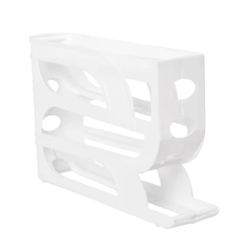 RollFlow 4Layer Automatic Egg Roller Rack SpaceSaving Large Capacity Egg Organizer 5