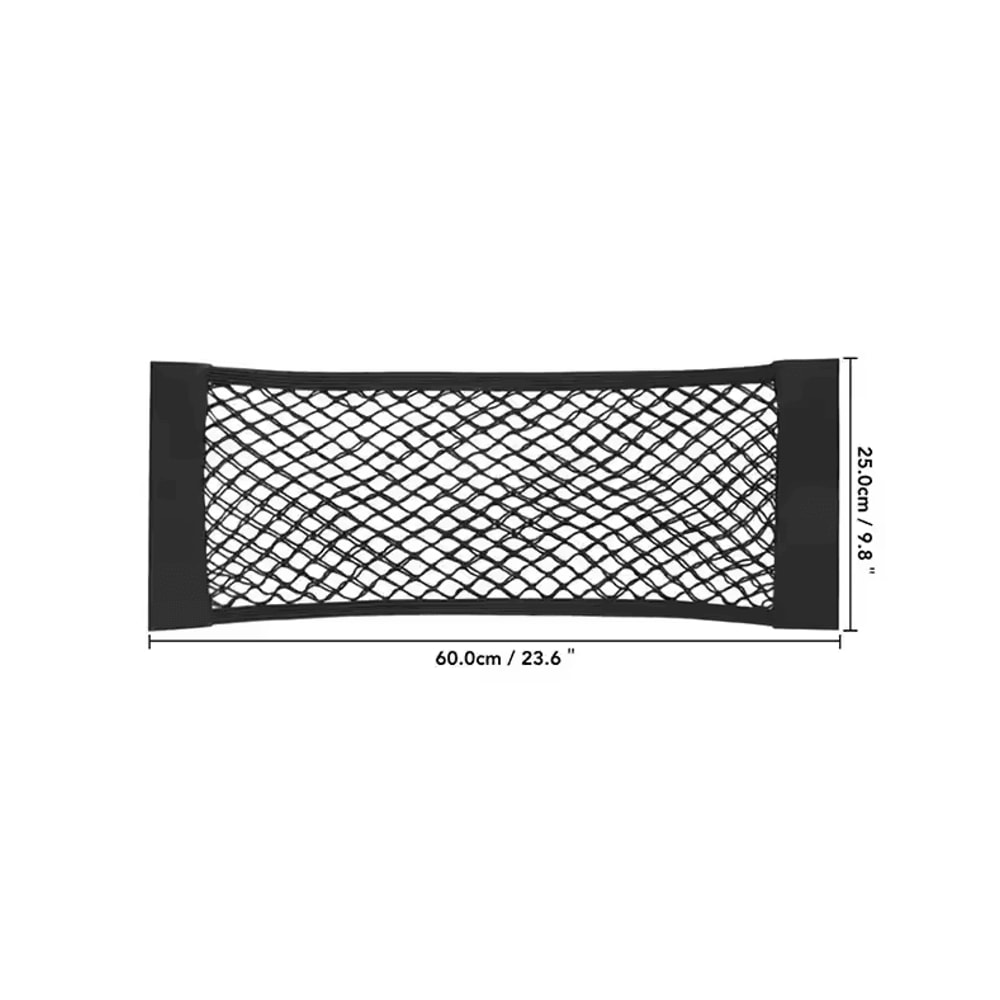 SecureMesh DoubleLayer Car Trunk Storage Net Universal Cargo Organizer Fire Extinguisher Holder 2