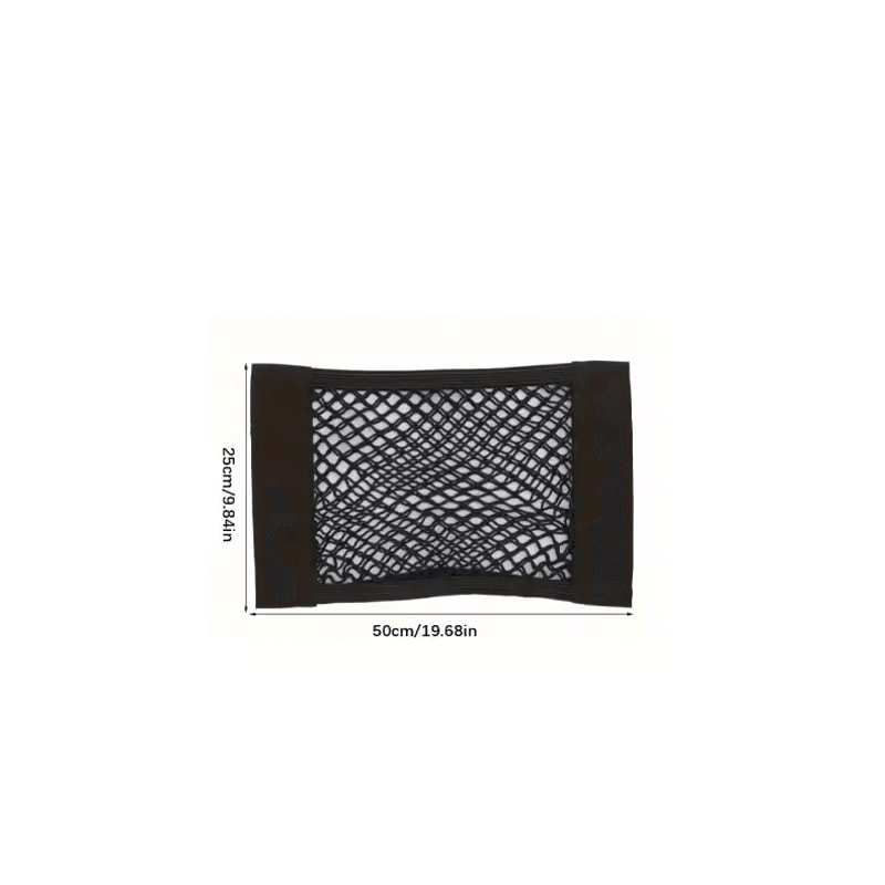 SecureMesh DoubleLayer Car Trunk Storage Net Universal Cargo Organizer Fire Extinguisher Holder 4
