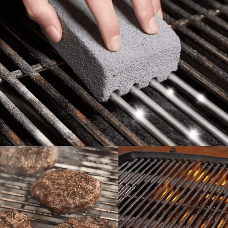 GrillPure Pumice Cleaning Brick HeavyDuty BBQ Grill Cleaner Block 0