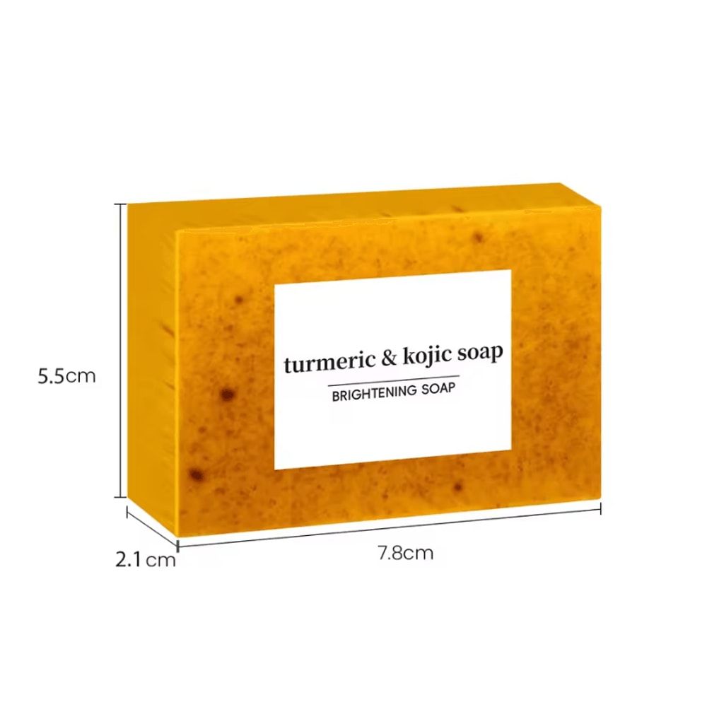 GlowRadiance Turmeric Kojic Acid Soap Lemon Brightening Handmade Face Body Bar 4